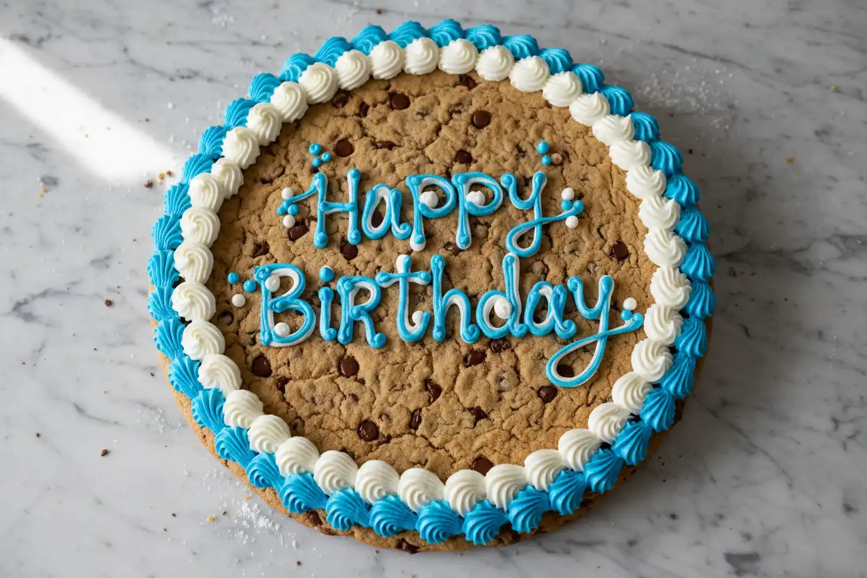 birthday chocolate chip cookie cake,cookie cakes,butter cookies,cookie recipe,