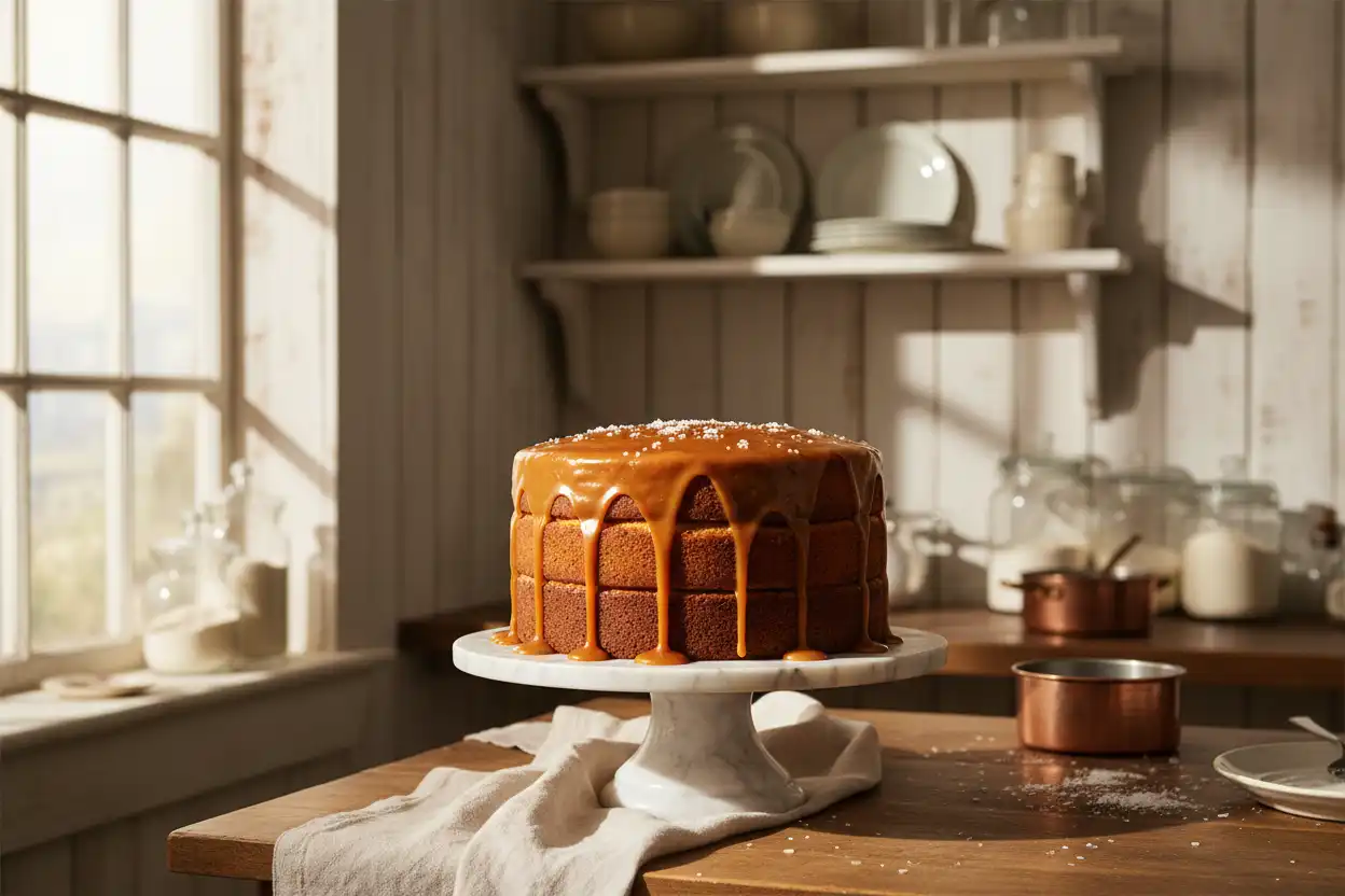 caramel cake recipe, homemade caramel cake, caramel cake from scratch, caramel glaze recipe, moist caramel cake,