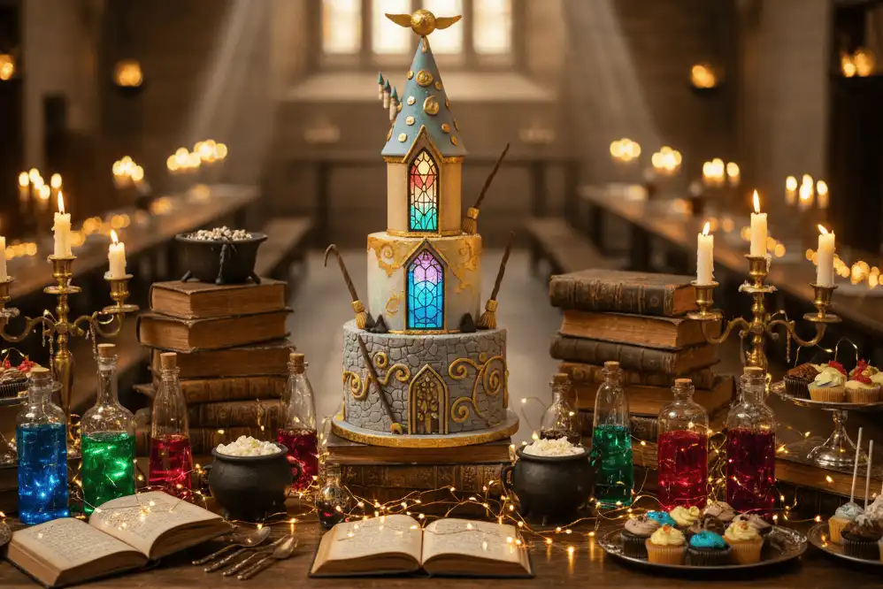 wizarding-birthday-dessert-table