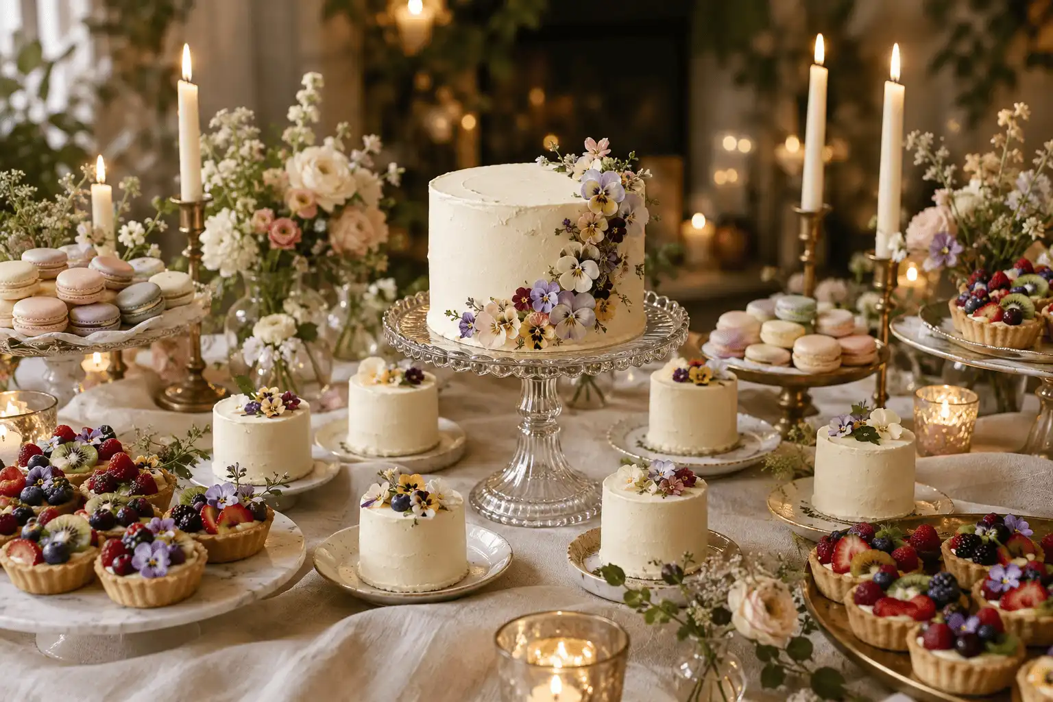 intimate-wedding-dessert-table