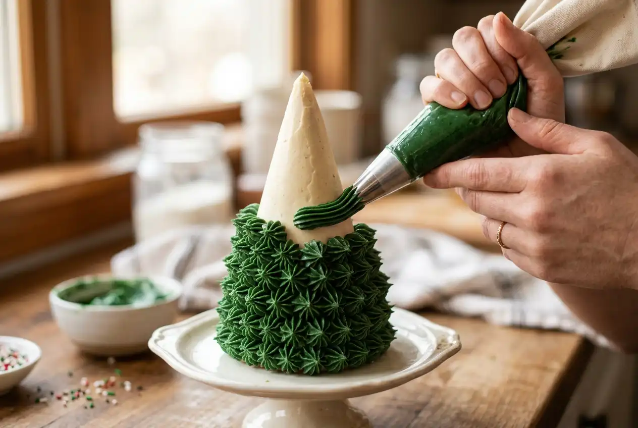 piping-green-buttercream-branches